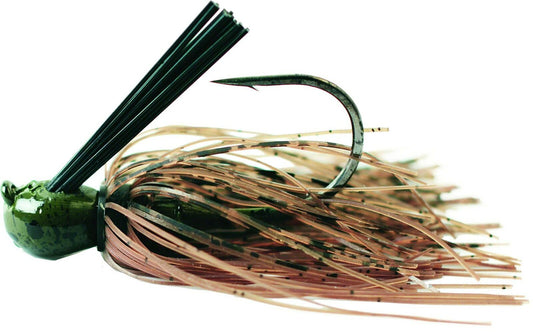 Ike's Mini Flip Jig MJMF14-GP Green Pumpkin Finesse Bait for Bass Fishing 0.25oz