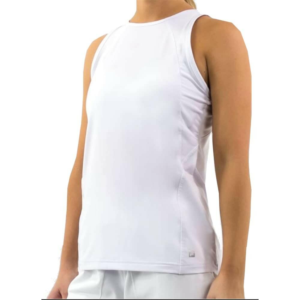 Fila Essentials Women's Full Coverage Tennis Tank Top White Small UPF 50