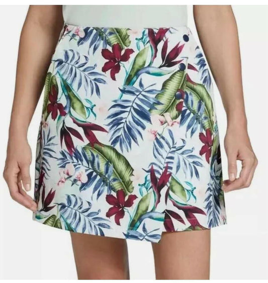 Lady Hagen Palm Print 16in US 2 Regular Golf Skort, Overlap Style