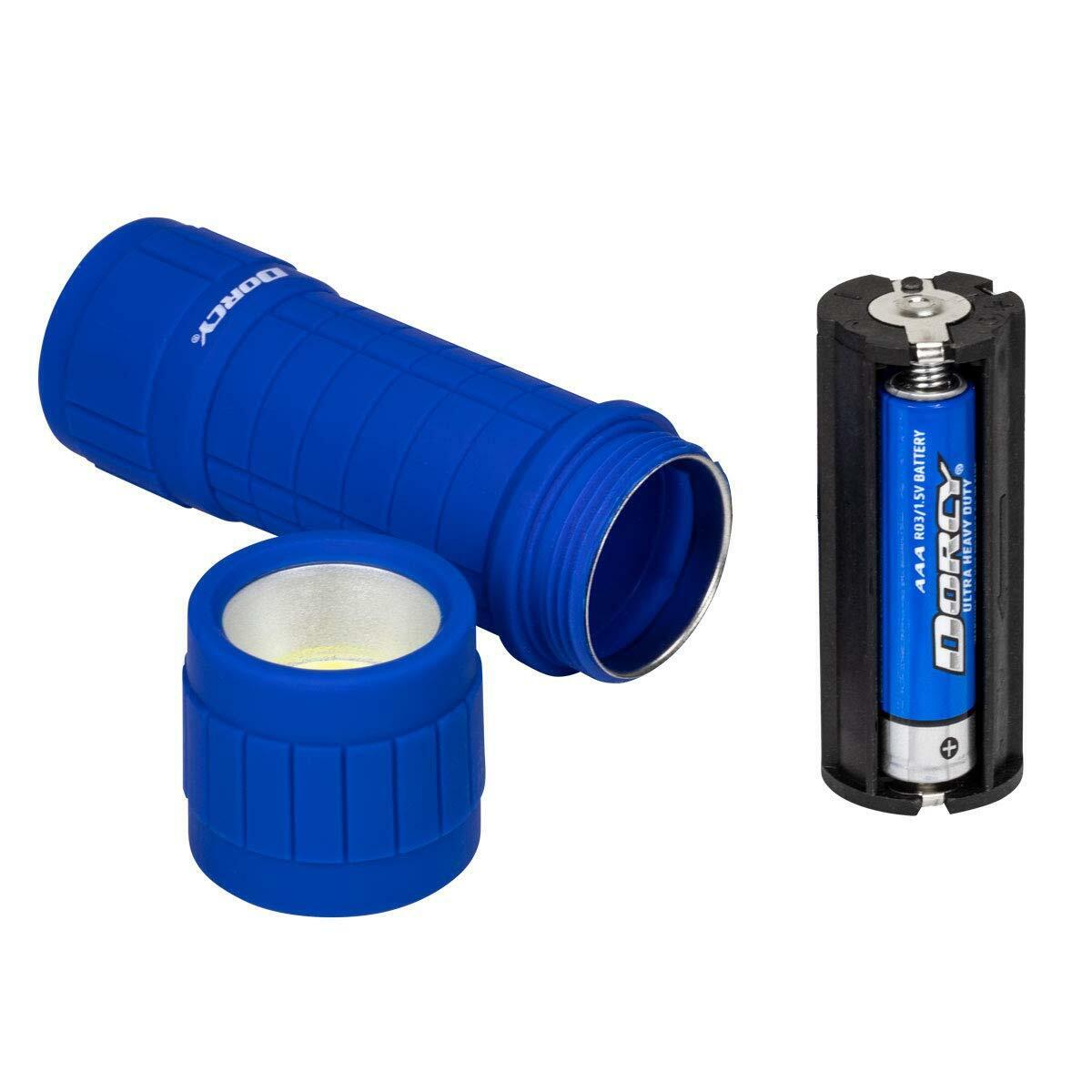 100 Lumen COB Flashlight Set - 4 Pack with Lanyards & Batteries - Dorcy