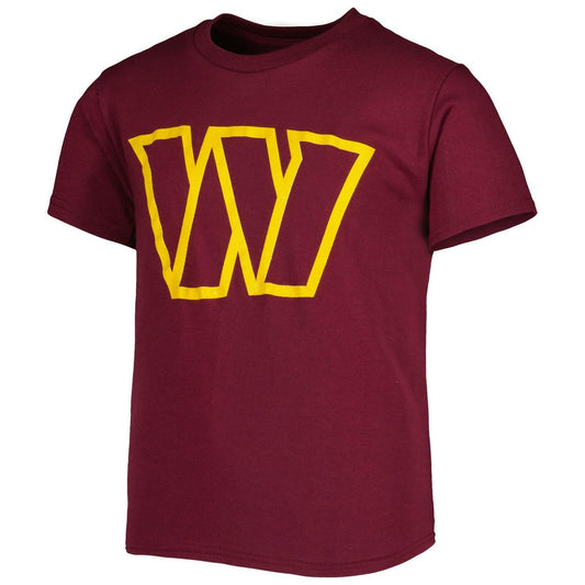 Outerstuff Youth Washington Commanders Team Logo T-Shirt Burgundy NFL Gear