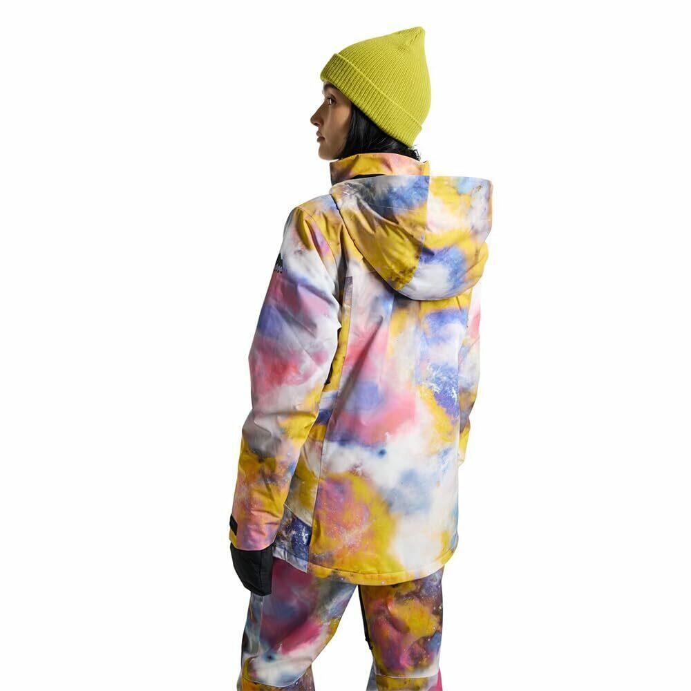 Burton Jet Ridge 2L Women's Snowboard Jacket Medium Stout White Voyager