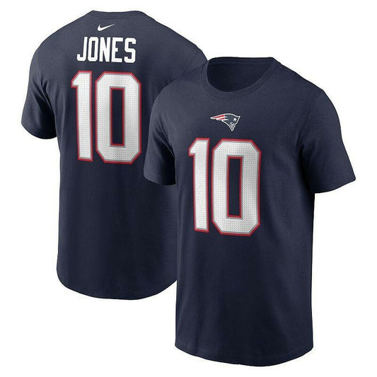 Nike Men's Mac Jones Navy England Patriots Player Name & Number T-Shirt
