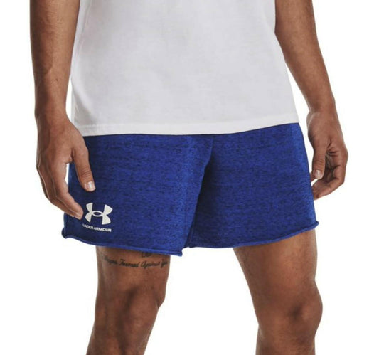 Under Armour Men's Rival Terry 6in Shorts XL Cotton Blend Athletic Gym Green