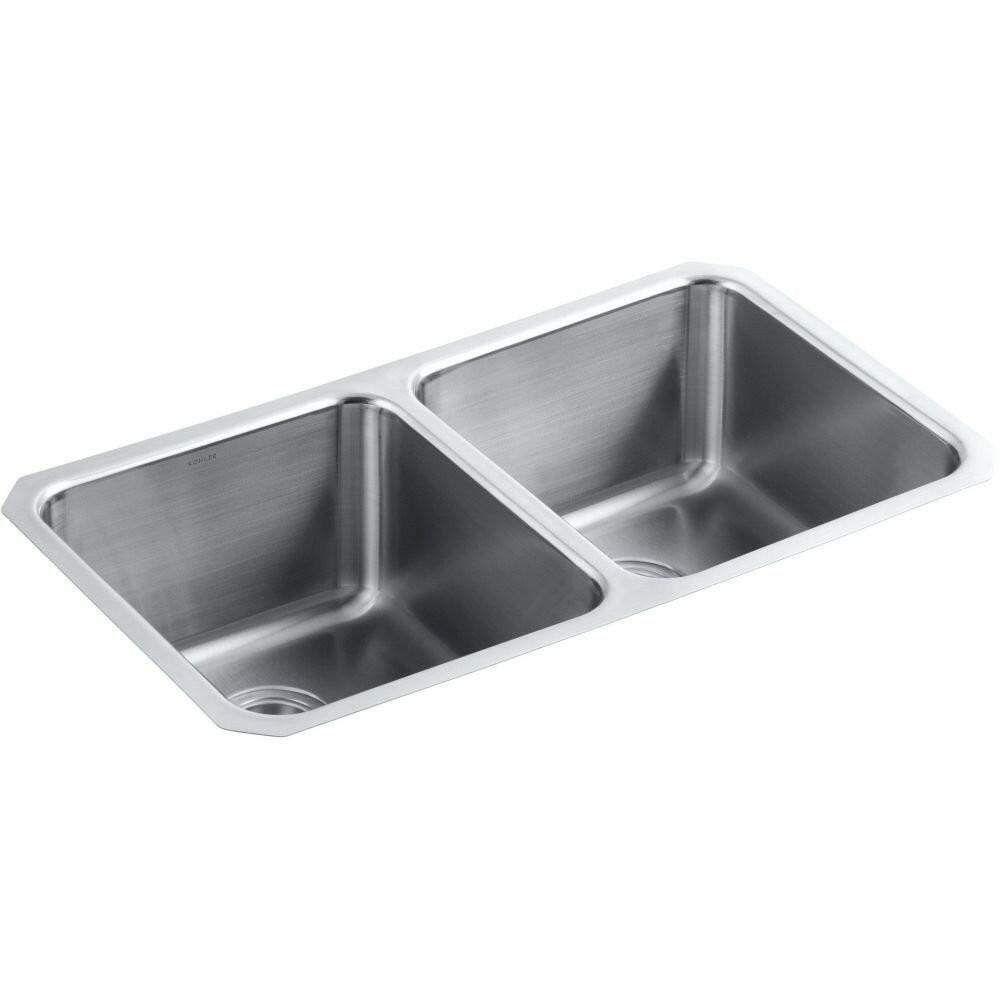 Kohler 3171-HCF-NA Undertone Preserve 31.5 in x 18 in Stainless Steel Undermount
