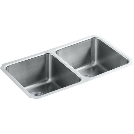 Kohler 3171-HCF-NA Undertone Preserve 31.5 in x 18 in Stainless Steel Undermount