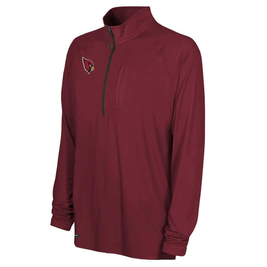 Men's Burgundy Washington Commanders Quarter-Zip Raglan Shirt - Small
