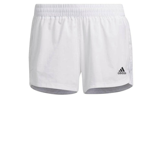 adidas Women's Pacer 3-Stripes Woven Shorts White X-Large Athletic Fit