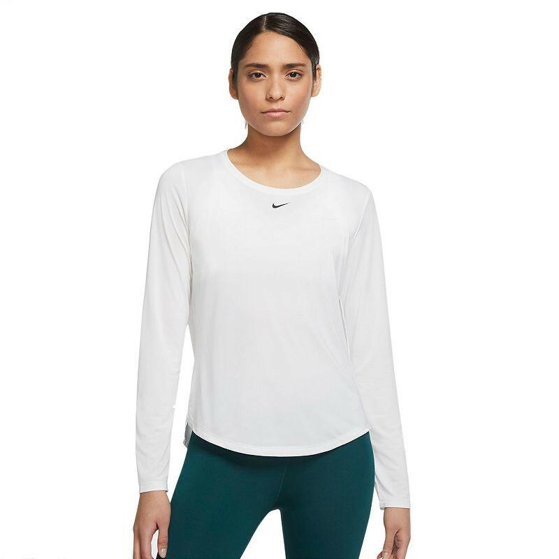 Nike Dri-FIT One Women's Top - Standard Fit XL White, Breathable Activewear