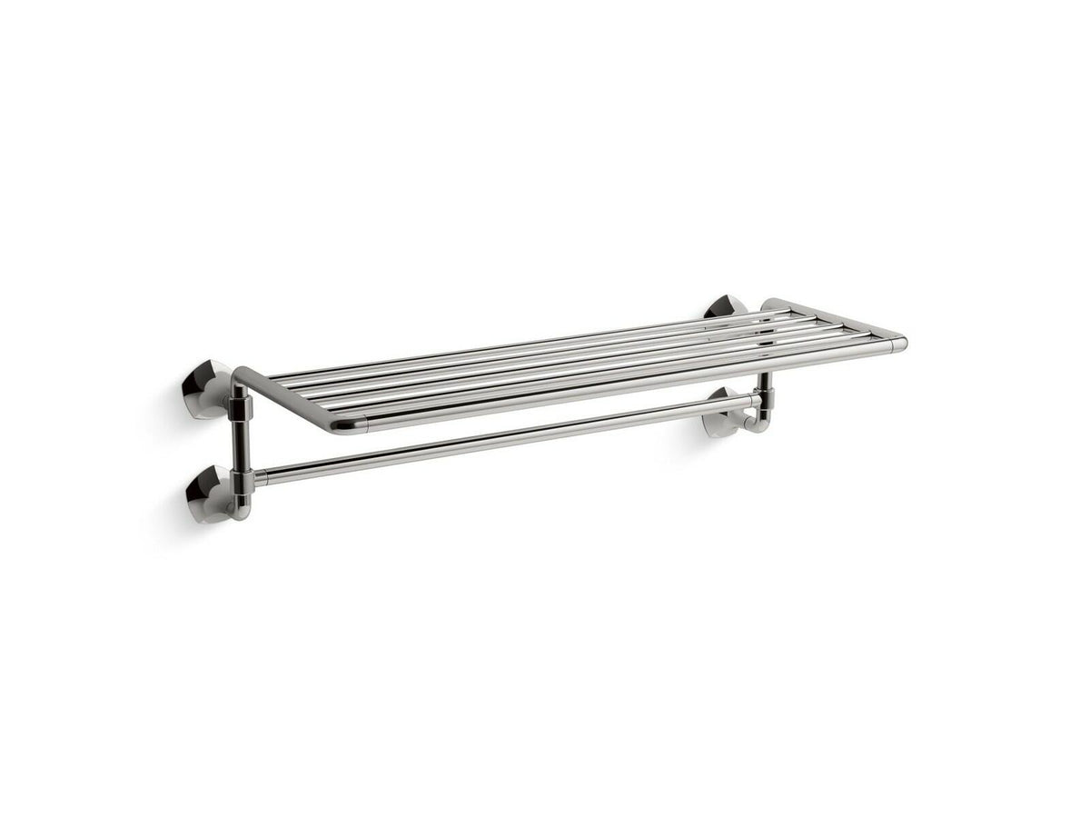 Kohler Occasion 27085-TT Hotelier Towel Shelf Rack Holder Vibrant Titanium