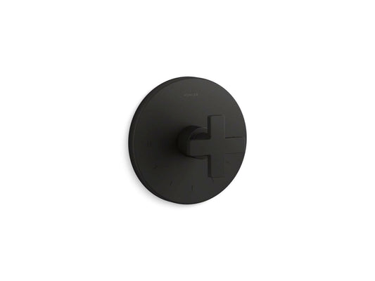 Kohler Composed Thermostatic Valve Trim with Cross Handle - Matte Black