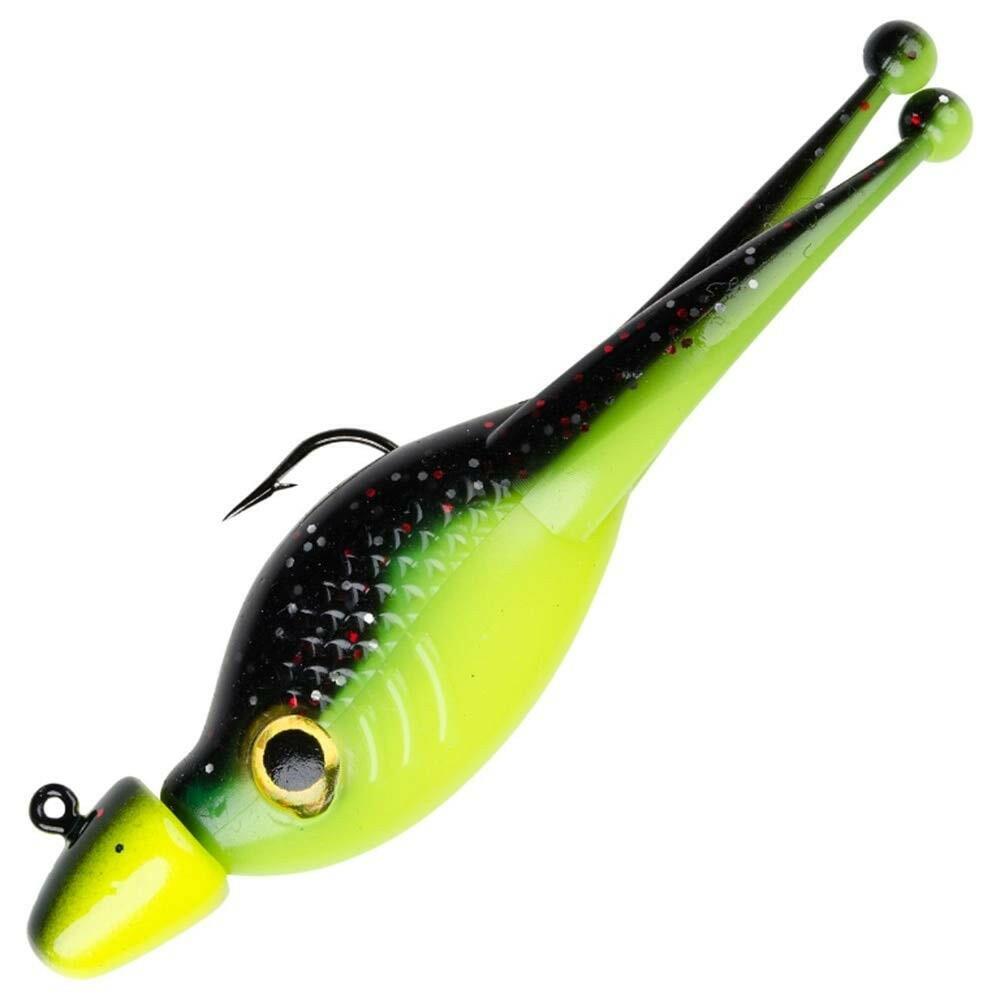 Strike King Scizzor Shad Head Crappie Jig - Refrigerator White/Tuxedo Black