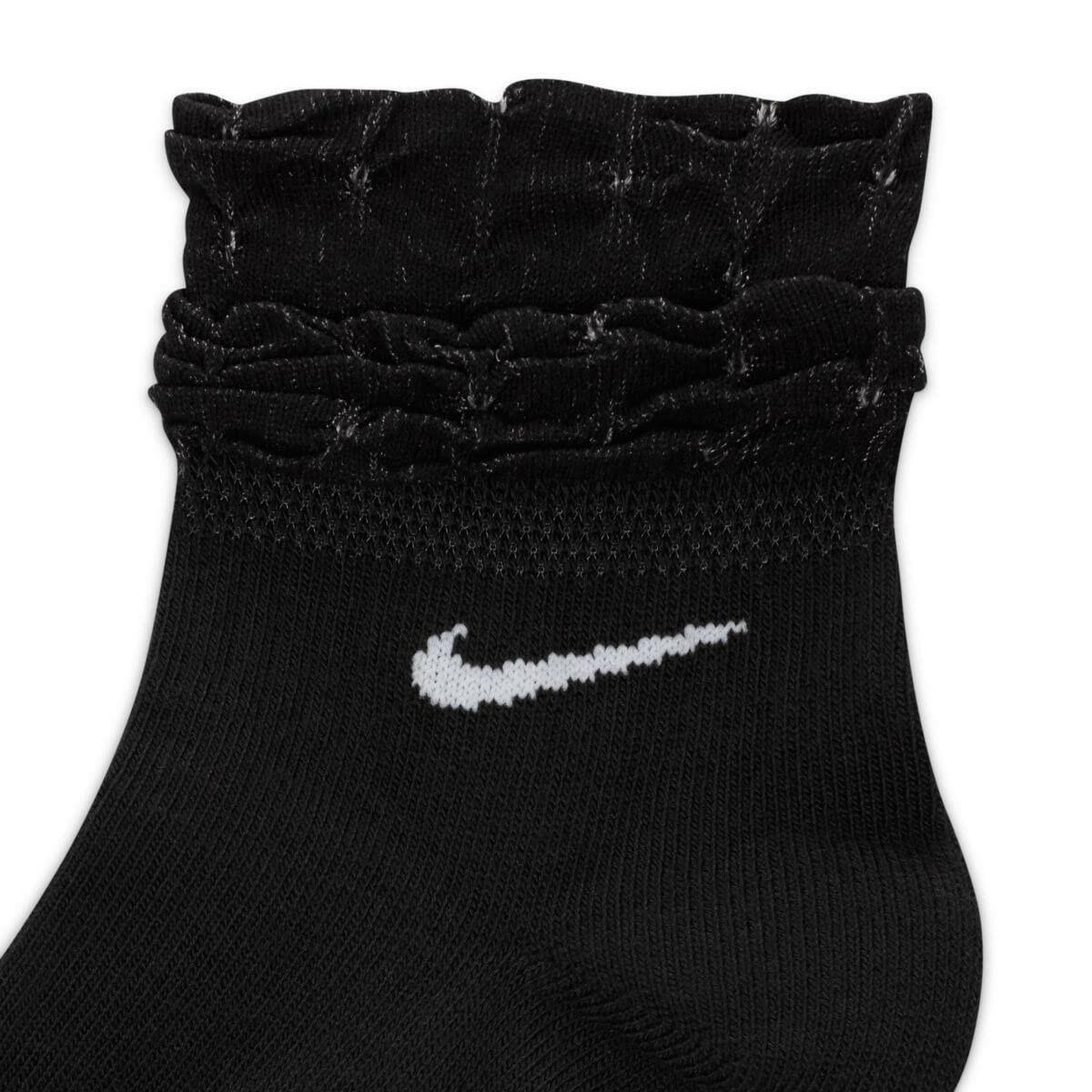 Nike Everyday Lightweight Ankle Socks for Men, White, Reinforced Toe