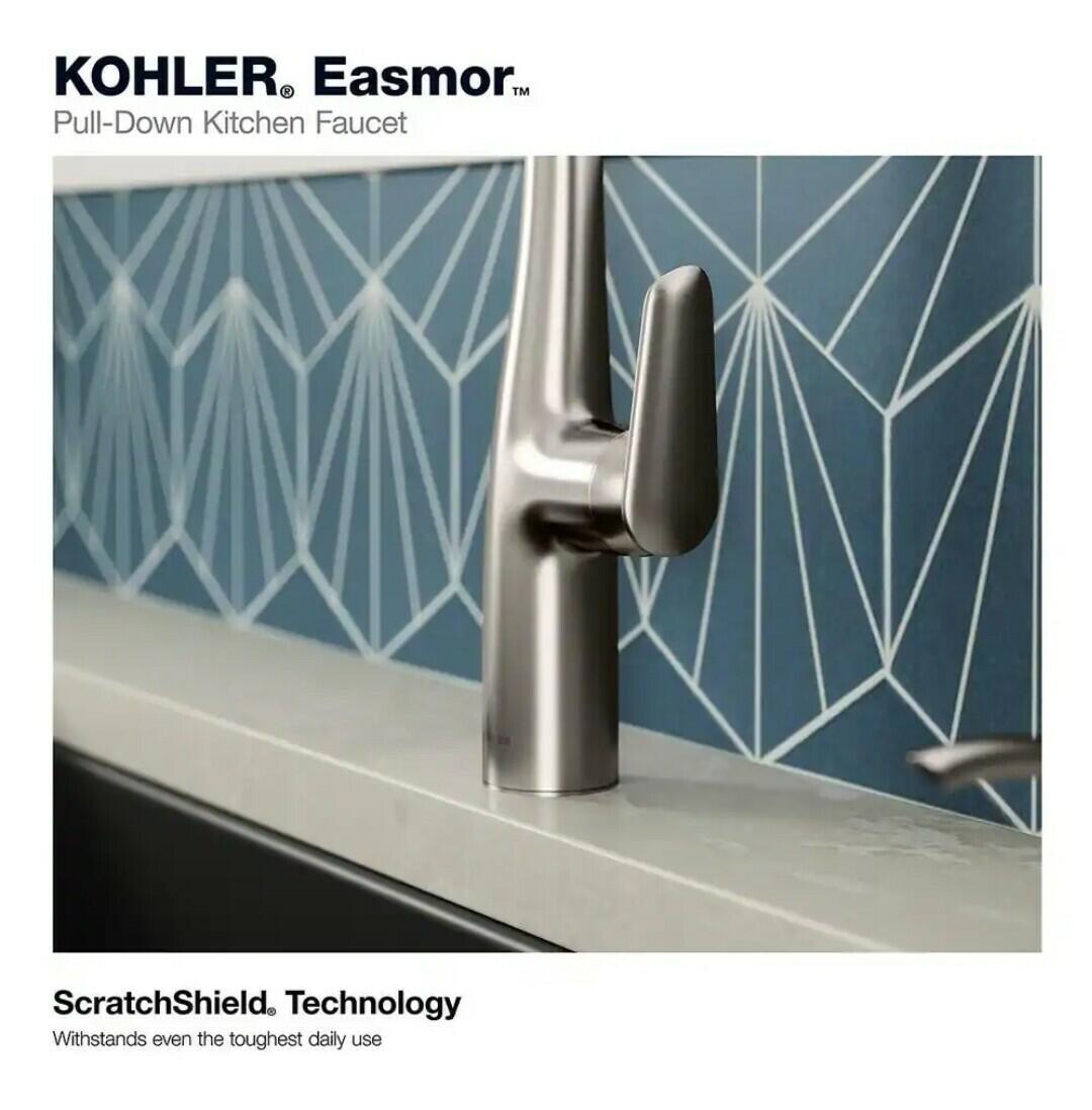 Kohler Easmor R30573-SD-VS Pull Down Kitchen Faucet Soap Dispenser Vibrant