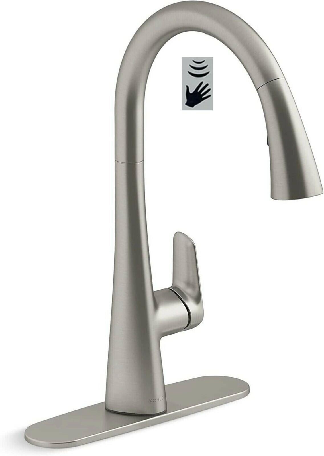 Kohler Anessia R31890-VS Touchless Pull-Down Kitchen Faucet Vibrant Stainless