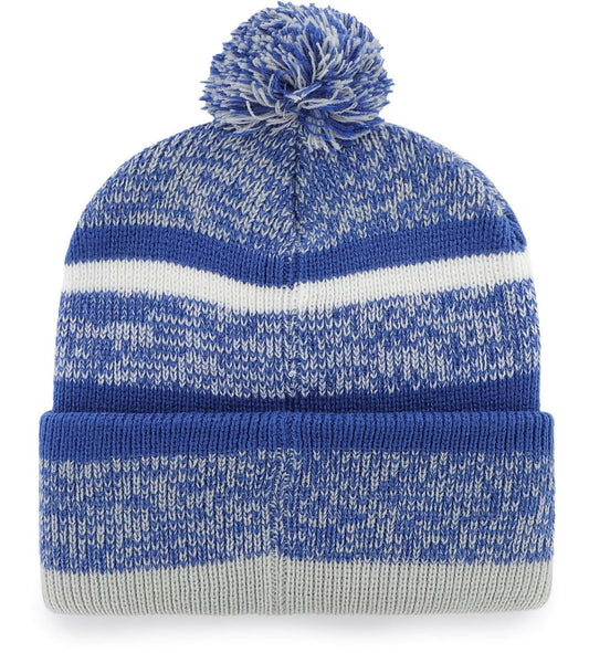 47 York Giants Royal Cuff Beanie Hat with Pom - NFL Cuffed Style