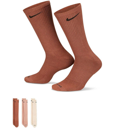 Nike Everyday Plus Cushioned Crew Socks 3 Pair Men's Blue Size L