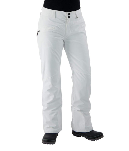 Obermeyer Malta Snow Pants Women White - Fleece-Lined Waistband, Adjustable