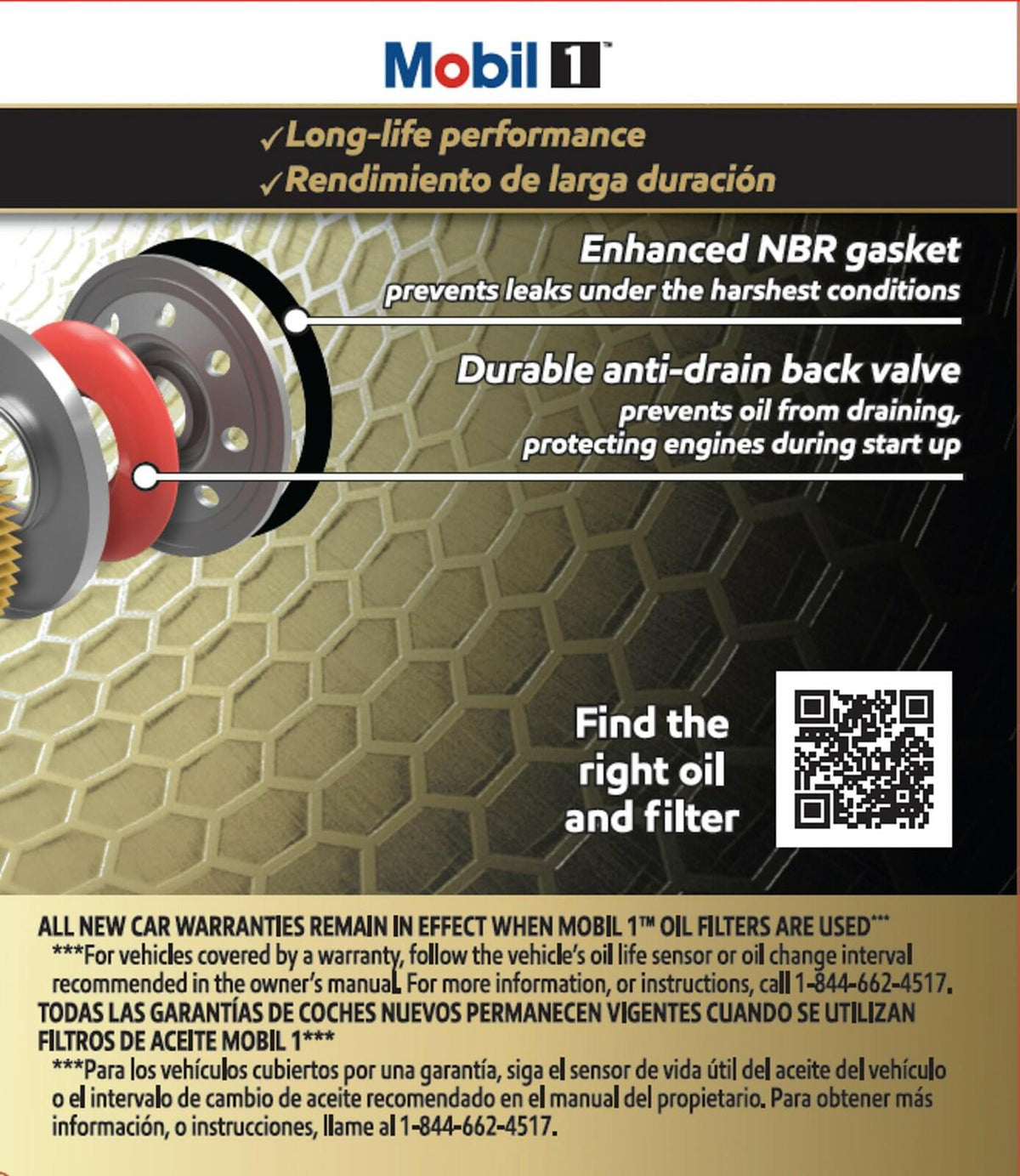 Mobil 1 M1-115A Extended Performance Oil Filter for 20K Miles Protection