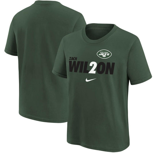 Outerstuff Youth Zach Wilson Green York Jets Graphic T-Shirt, NFL