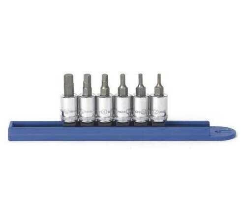 KD Tools 6 Pc Metric Hex Bit Socket Set 1/4 Inch Drive Alloy Steel KDT80321