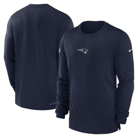 Nike Men's England Patriots 2023 NFL Tee Long Sleeve T-Shirt Navy Blue