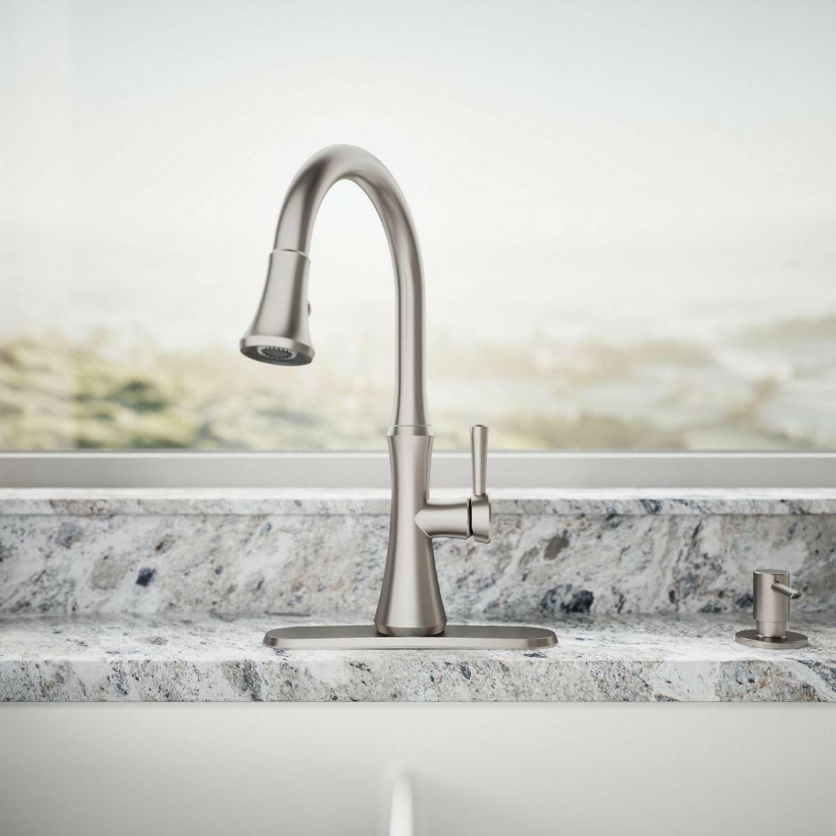 Kohler Kaori S95301293 Pull Down Kitchen Faucet Single Handle Vibrant Stainless