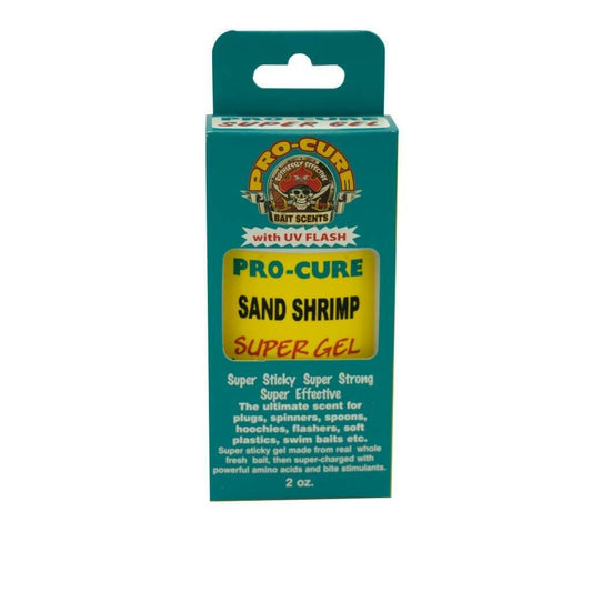 Pro-Cure Sand Shrimp Super Gel Bait Scent 2oz Blue Fishing Attractant Gel