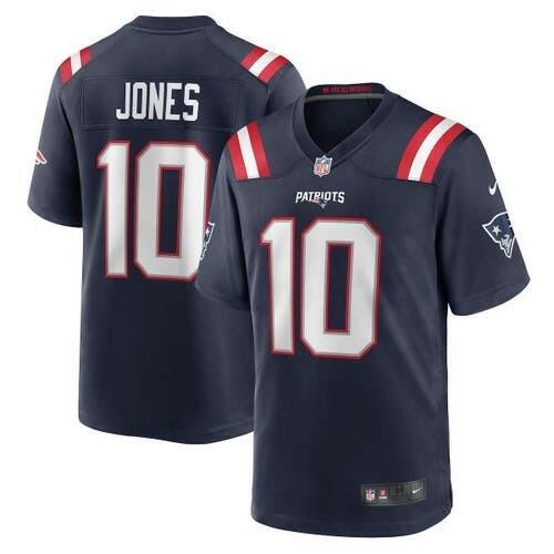Nike Men's Mac Jones Navy Patriots Game Jersey - NFL Authentic