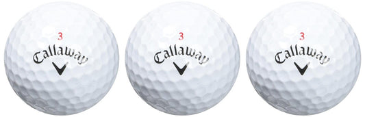 Callaway Chrome Soft Golf Balls 3 Pack White Low Spin Urethane Feel