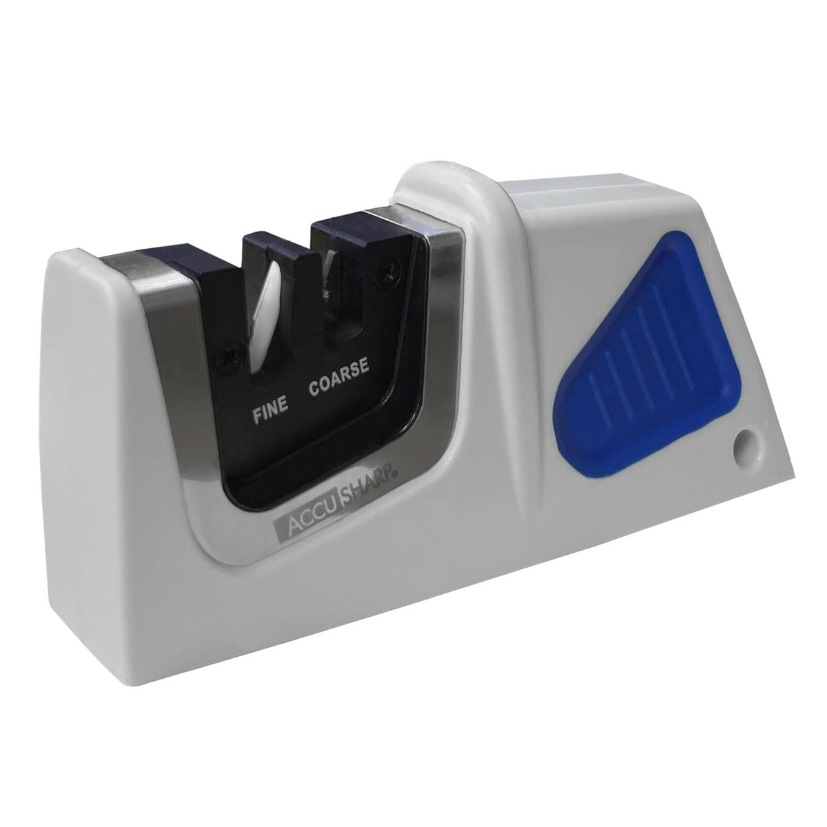 AccuSharp 2-Stage Knife Sharpener, Compact Pull-Through, Tungsten Carbide, Blue