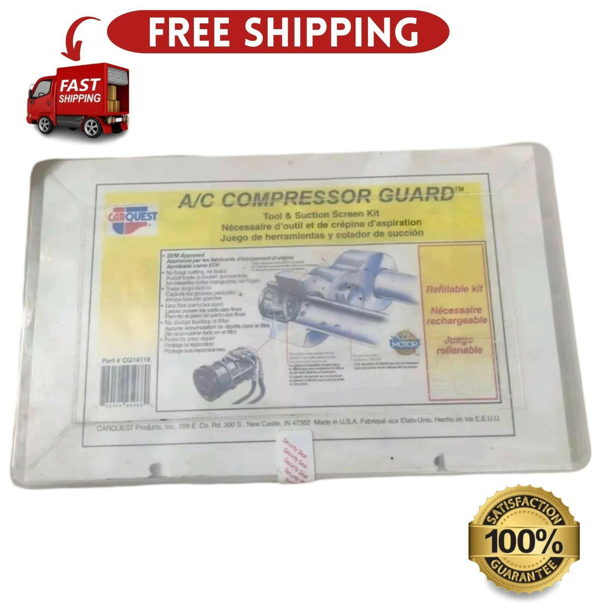 Carquest CQ14118 A/C Compressor Suction Screen Kit Guard
