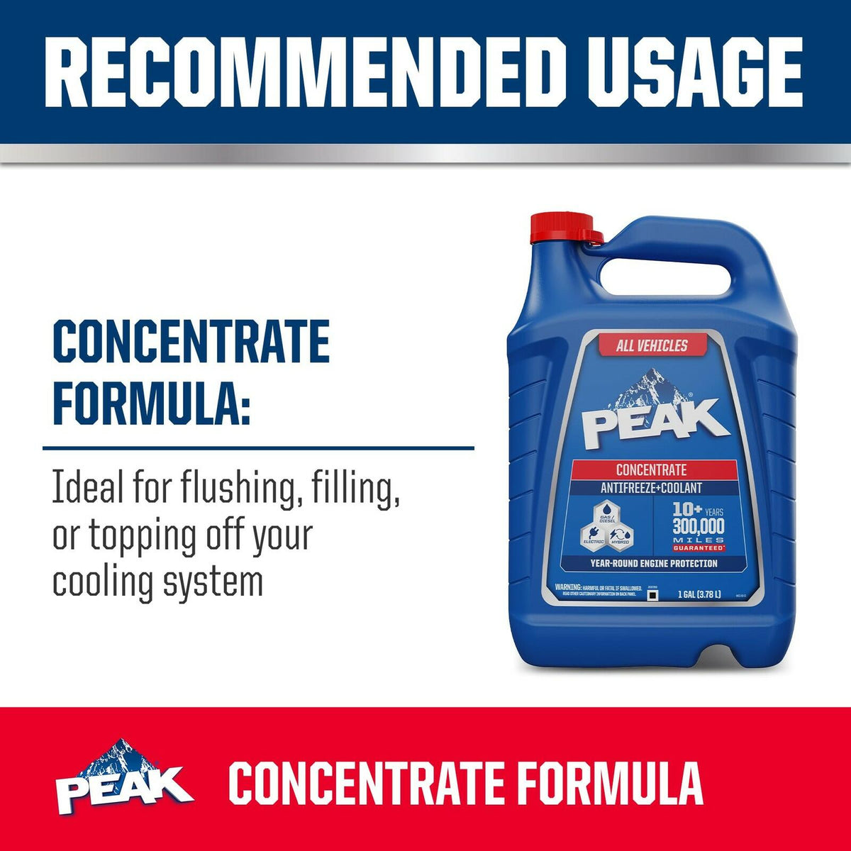 PEAK Antifreeze Coolant Concentrate
