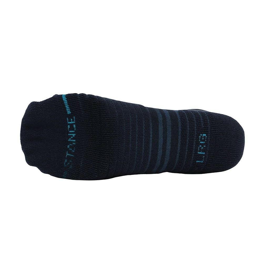 Stance Crew Inclination Blue Socks Large Unisex Polyester Solid Closed Toe