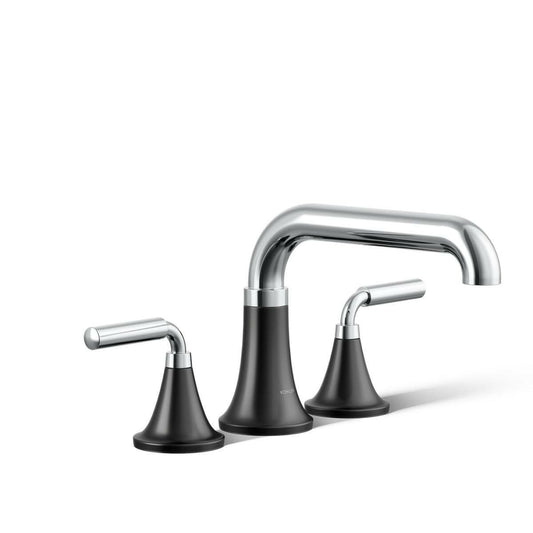 Kohler Tone T27417-4 Deck Mount Bath Faucet Trim 2 Handle Chrome Matte Black