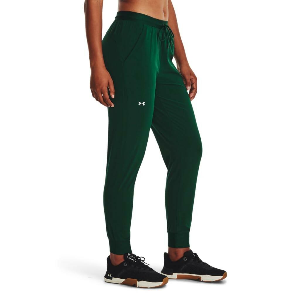 Under Armour Womens Sport Woven Pants M Greenwood Metallic Silver Waterproof
