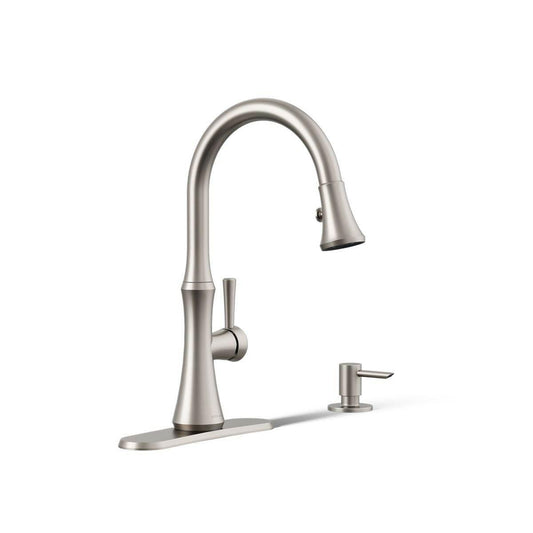 Kohler Kaori S95301293 Pull Down Kitchen Faucet Single Handle Vibrant Stainless