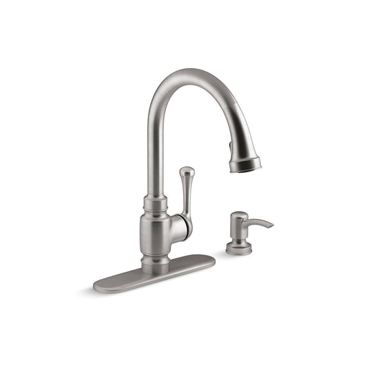 Kohler Carmichael R72512-SD-VS Pull-Down Kitchen Faucet Soap Dispenser Stainless