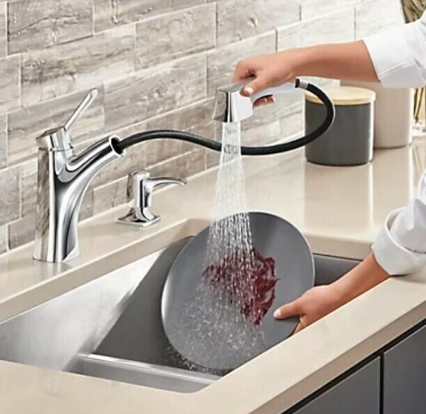 Kohler Maxton R30124-SD-CP-OpenBox Pull Out Kitchen Faucet w/Soap Dispenser