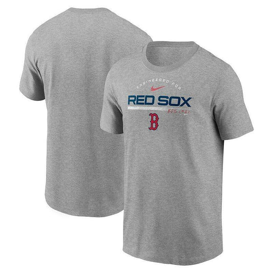 Nike Men's Heather Gray Boston Red Sox Team Engineered Performance T-Shirt Size Small