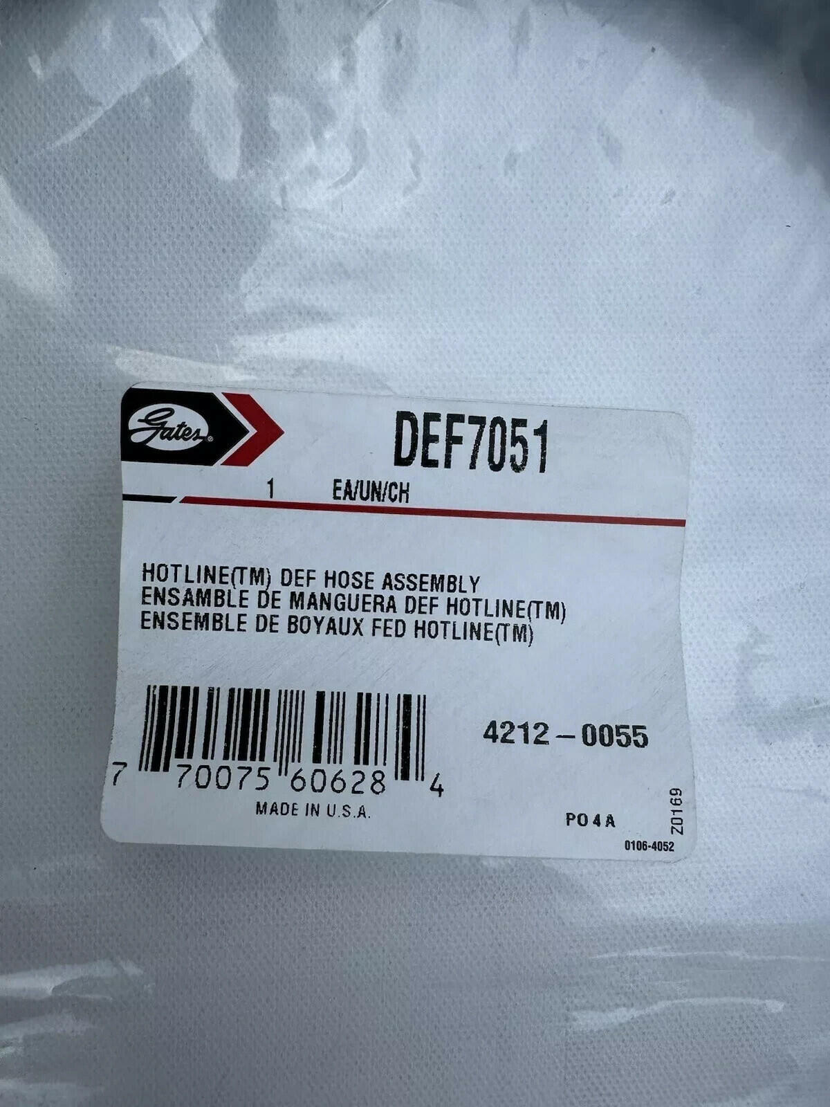 Gates DEF Hose DEF7051 for Diesel Exhaust Fluid, SCR System Replacement