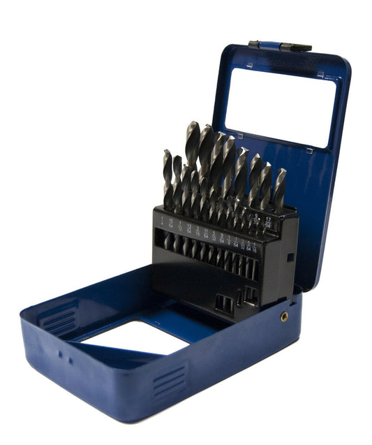 Century Drill & Tool 88721 21pc HSS Drill Bit Set 1/16"-3/8" 135° Quick Cut