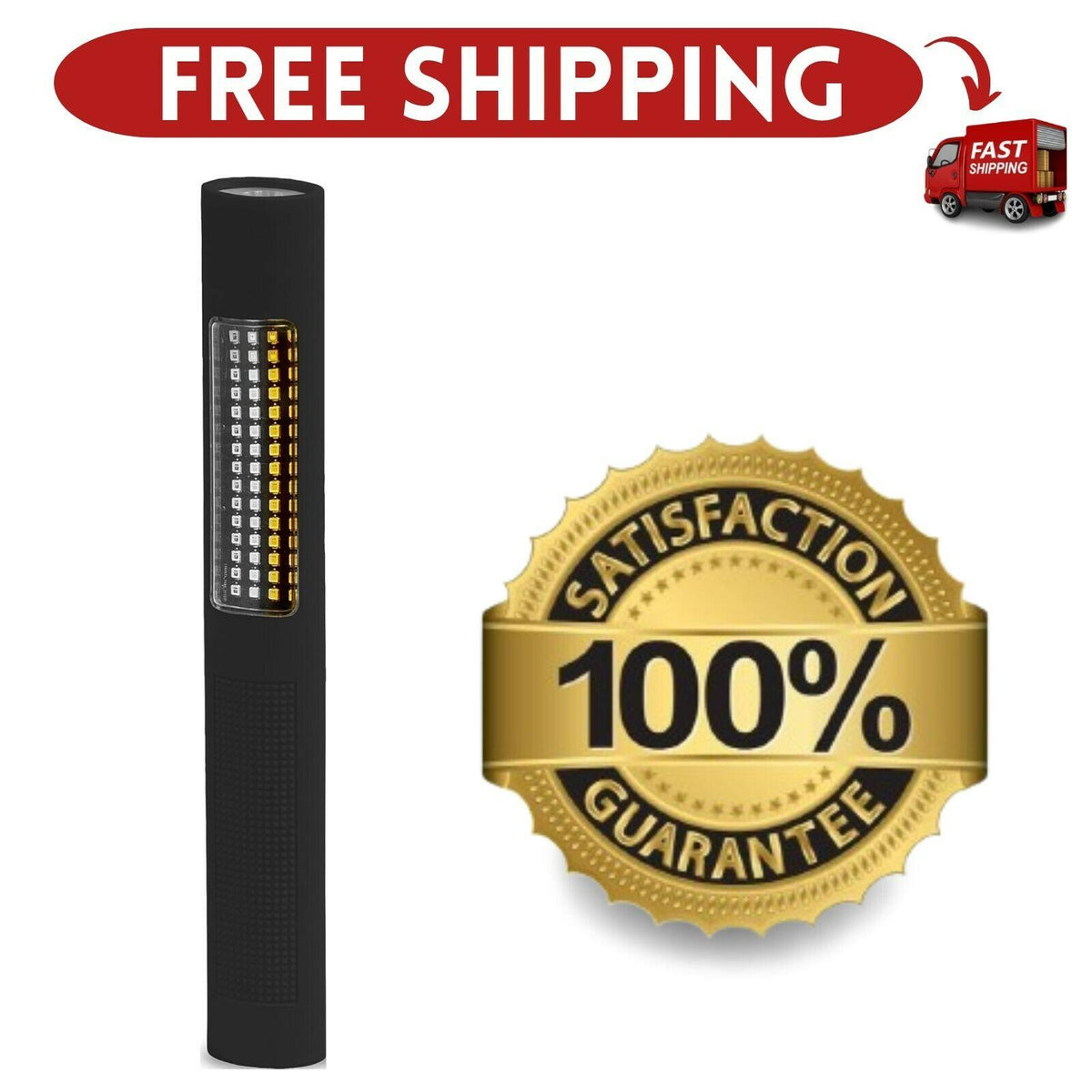 Nightstick NSP-1176 Dual LED Safety Flashing Light 150 Lumens White/Amber