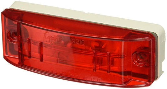 Grote 46802 Red Turtleback II Clearance/Marker Lamp with Optic Lens