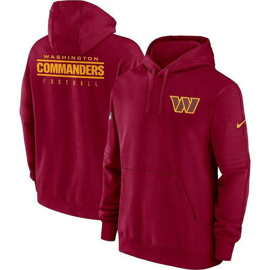 Nike Burgundy Washington Commanders Sideline Club Fleece Pullover Hoodie