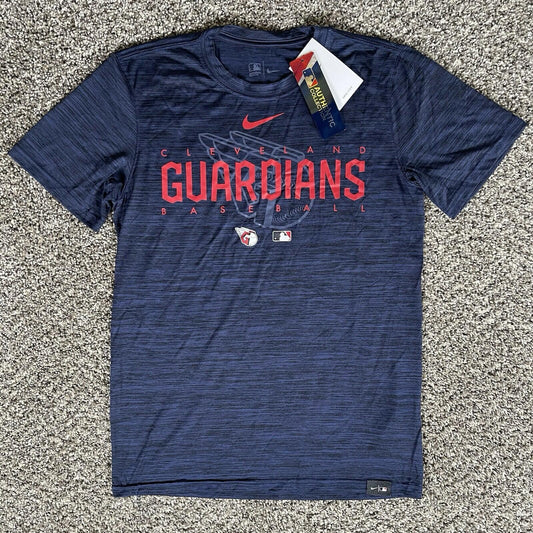 Nike Navy Cleveland Guardians Performance T-Shirt, Size S, Moisture-Wicking