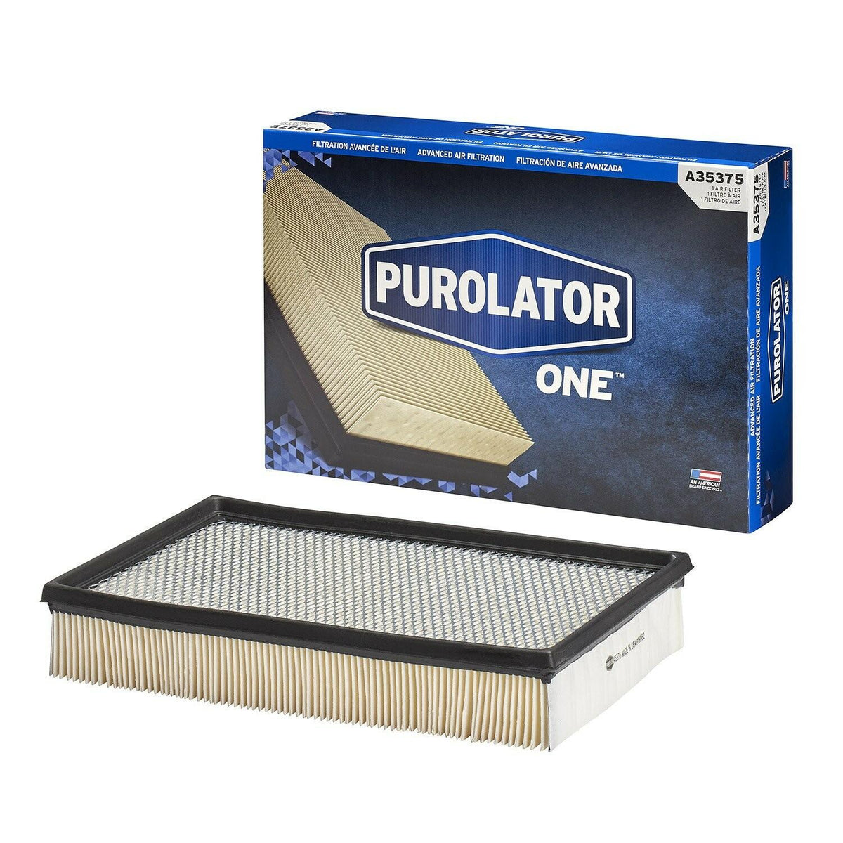 Purolator A35375 Engine Air Filter for Volvo S80 - 99% Dirt Trapping Efficiency
