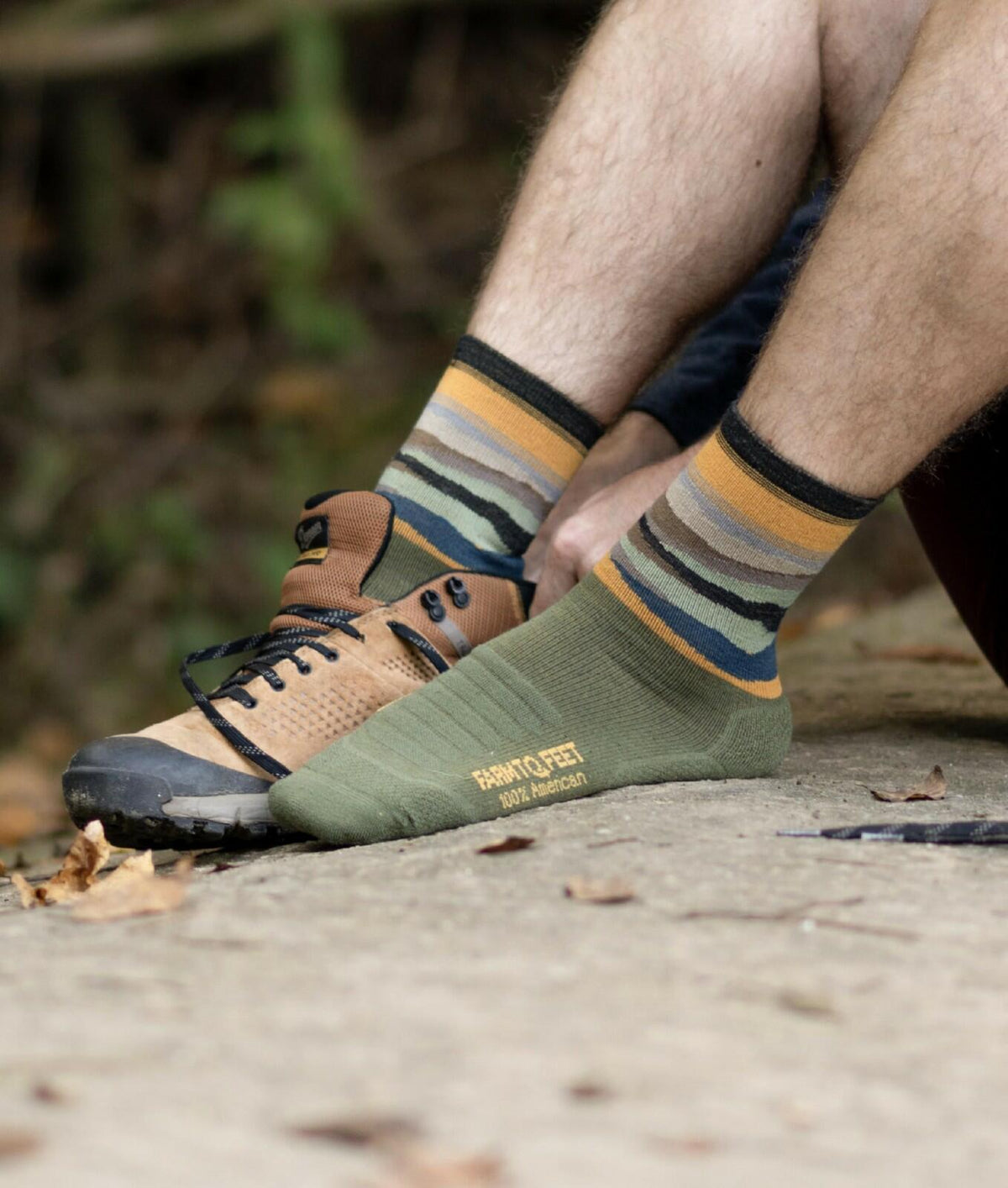 FARM TO FEET max patch - lightweight technical 3/4 crew (men's), Color