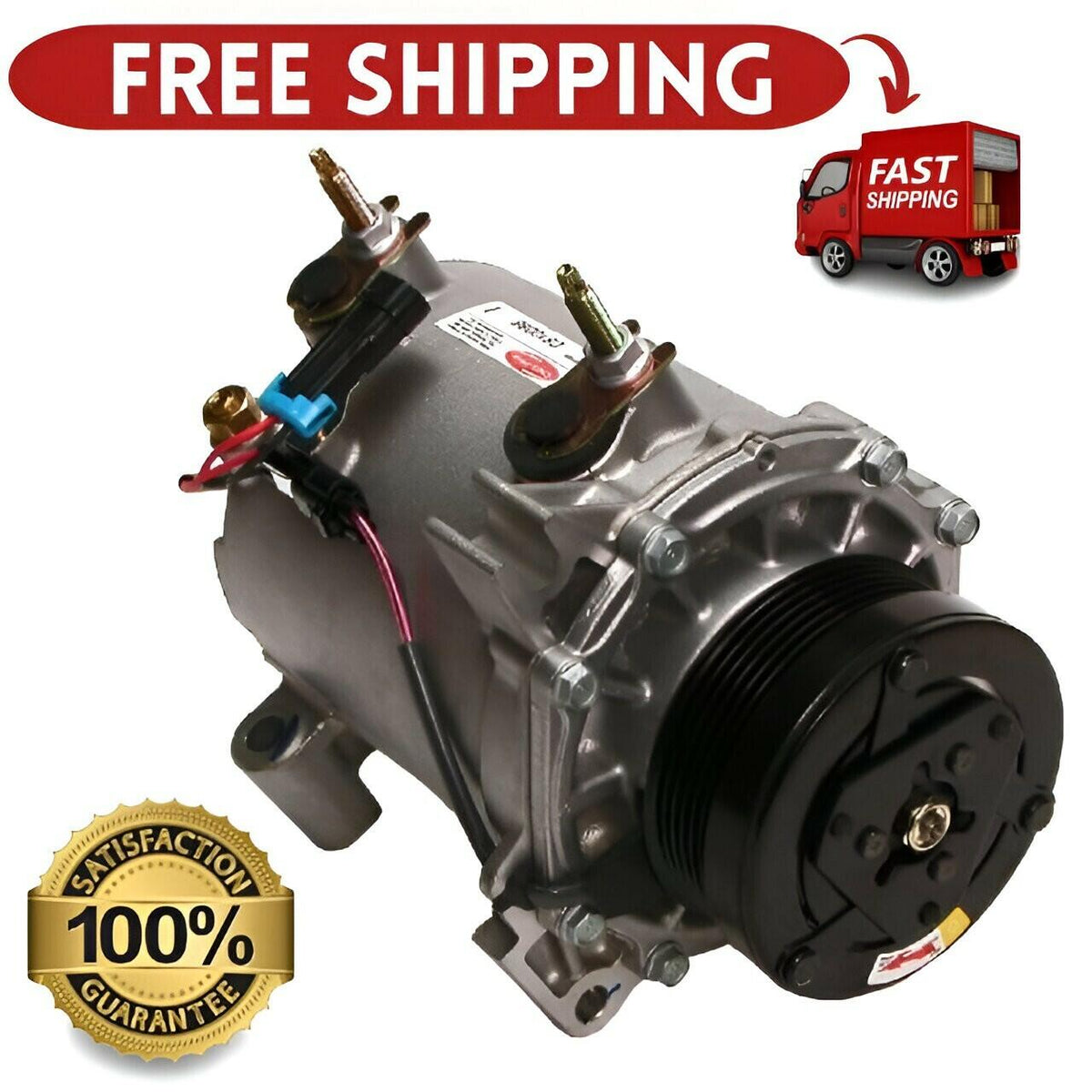 Delphi CS10066 A/C Compressor w/Clutch For 1998-2005 Cadillac DeVille Bonneville