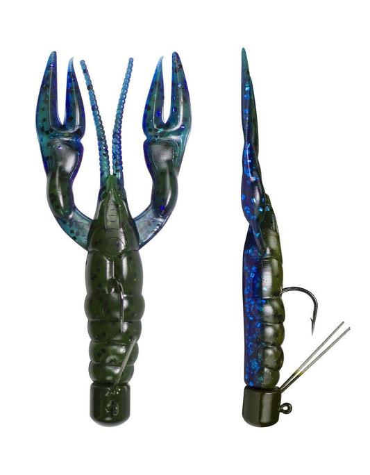Lunkerhunt Pre-Rigged Finesse Craw Bait - Okeechobee Craw Color